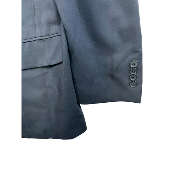 Vito Rufolo Mens Wool Suit Jacket 40R Navy Made In Italy Super 100s High Twist - Picture 11 of 16